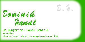 dominik handl business card